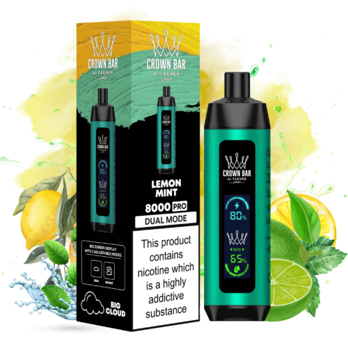 elf bar pod schmeckt verbrannt was tun AL FAKHER CROWN BAR 8000 PUFFS DISPOSABLE VAPE 💨 💨 main image 1